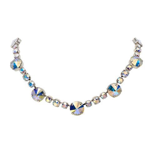 Vestuvinė vėrinys "Vorteks II (Aurora Borealis)" su Swarovski™ kristalais